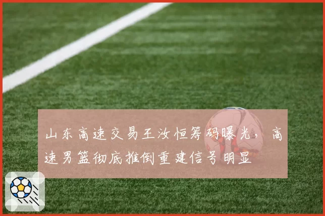 山东高速交易王汝恒筹码曝光,高速男篮彻底推倒重建信号明显